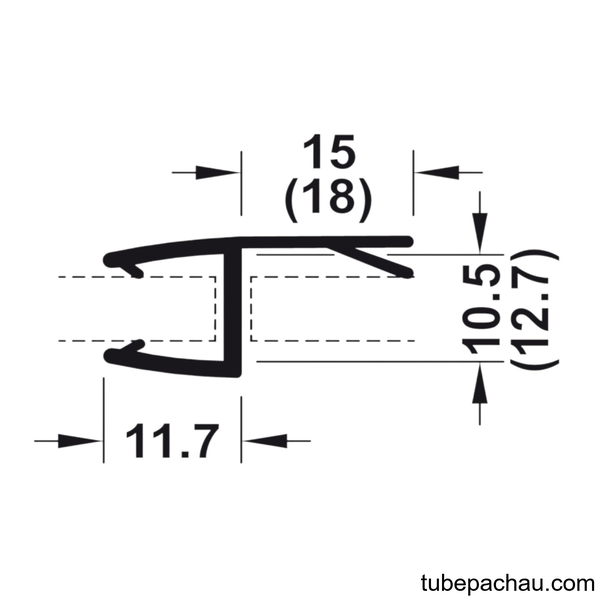 Ron Cửa Kính 8 - 10mm 180° Hafele 950.50.000