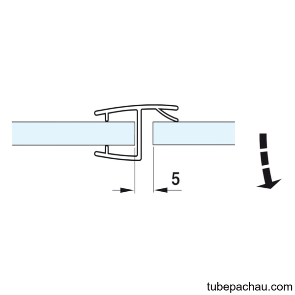 Ron Cửa Kính 8 - 10mm 180° Hafele 950.50.000