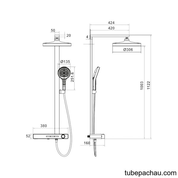 Sen Cây Thermo Hydropower Sense Hafele 589.34.924