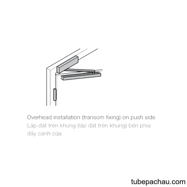 Tay Đẩy Hơi Cùi Chỏ 80Kg DCL55 Hafele 931.84.139