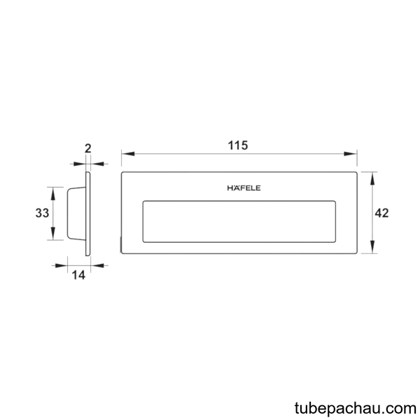 Tay Nắm Âm Cho Cửa Hafele 489.72.140
