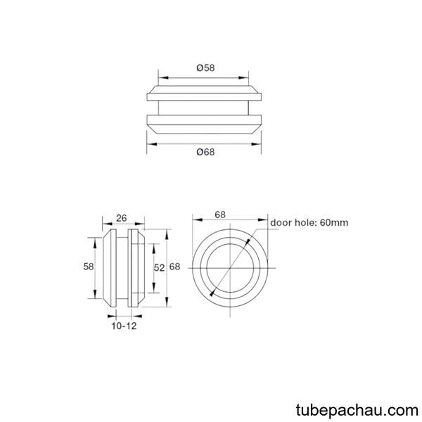 Tay Nắm Âm Cho Cửa Kính Hafele 902.00.390
