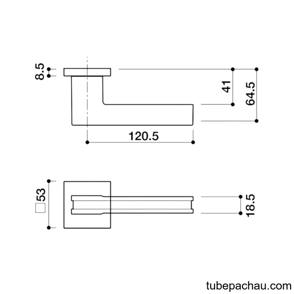 Tay Nắm Gạt Cửa Phòng Hafele 901.78.294