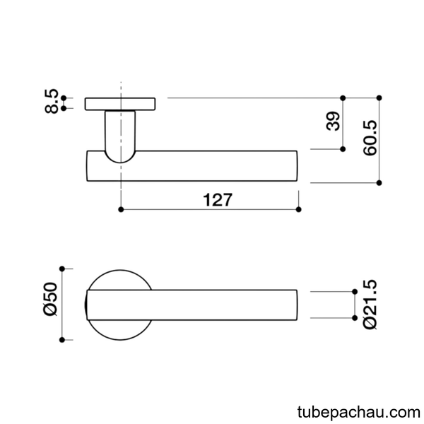 Tay Nắm Gạt Cửa Phòng Hafele 905.99.541