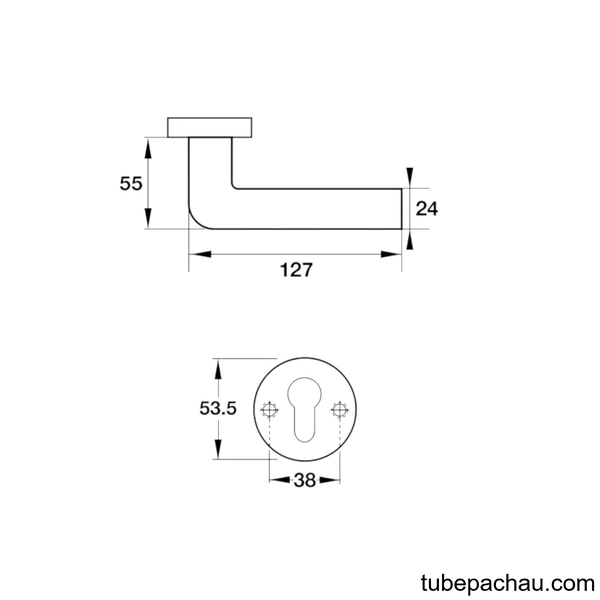 Tay Nắm Gạt Nhà Vệ Sinh Hafele 903.99.992