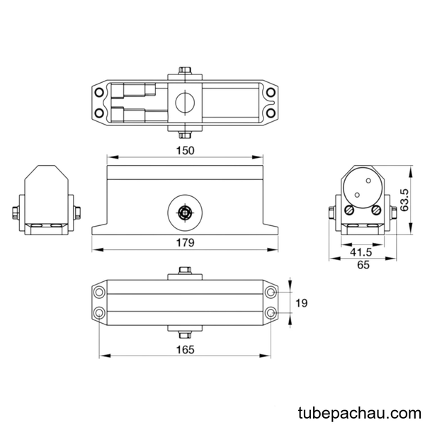Thiết Bị Đóng Cửa Tự Động 60Kg EN3 Hafele 931.77.039