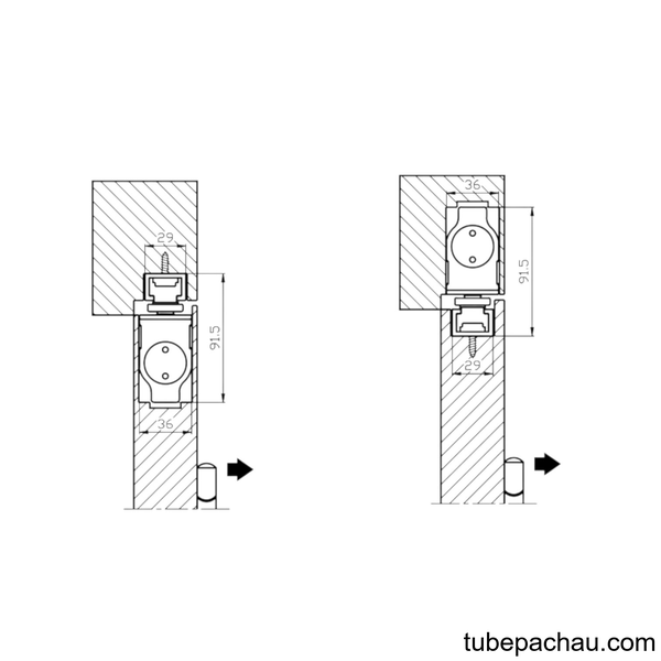 Thiết Bị Đóng Cửa Tự Động 80Kg DCL33 Hafele 931.84.033