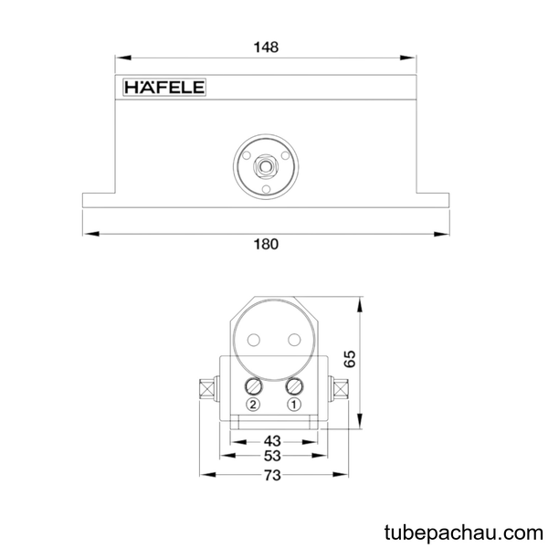 Thiết Bị Đóng Cửa Tự Động 80kg Hafele 499.30.003