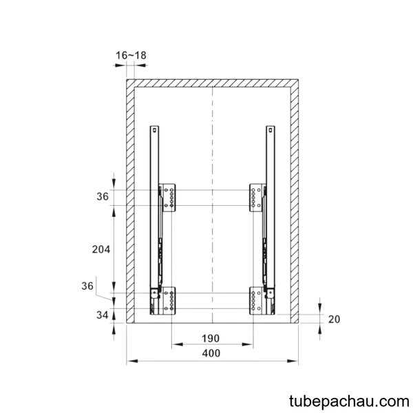 Thùng Rác Gắn Cánh Viola Hafele 503.48.505