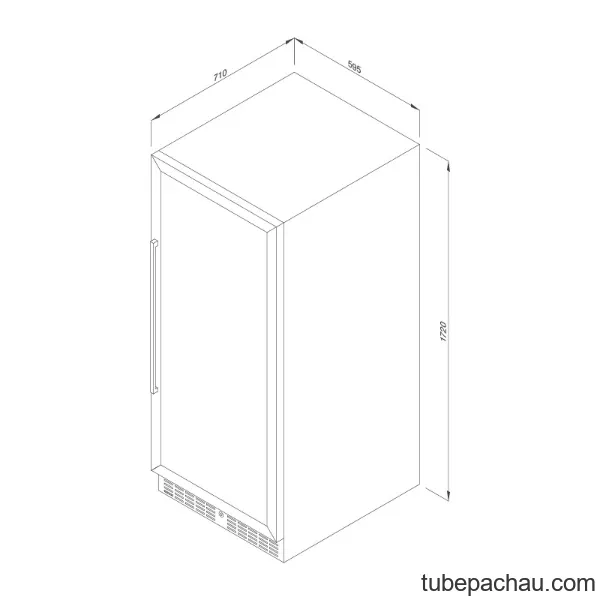 Tủ bảo quản rượu vang âm tủ/ Độc lập Malloca MWC180BG