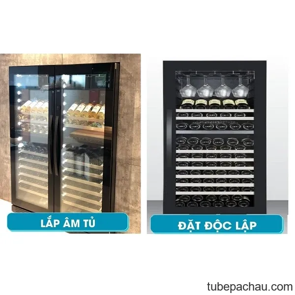 Tủ bảo quản rượu vang âm tủ/ Độc lập Malloca MWC180BG