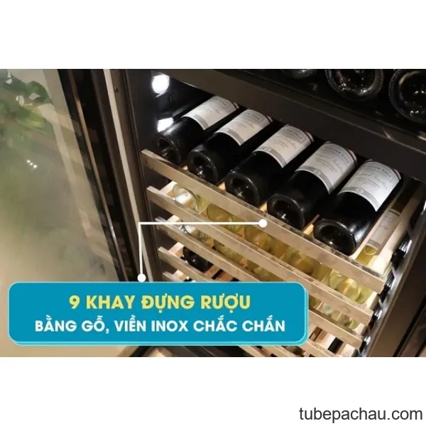 Tủ bảo quản rượu vang âm tủ/ Độc lập Malloca MWC180BG