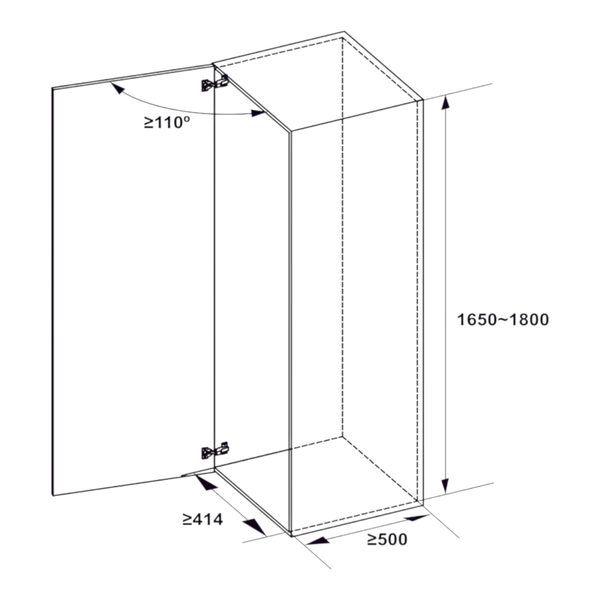 Tủ Đồ Khô Cánh Mở Xoay Dolce 450mm Hafele 548.65.073