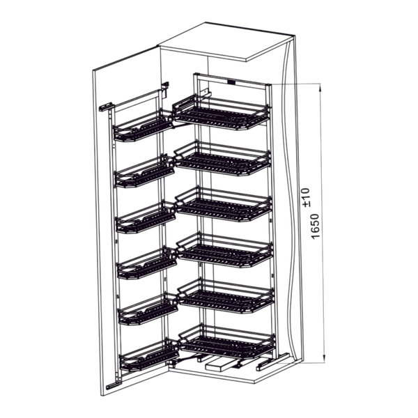 Tủ Đồ Khô Kara Swing 450mm Hafele 595.71.043