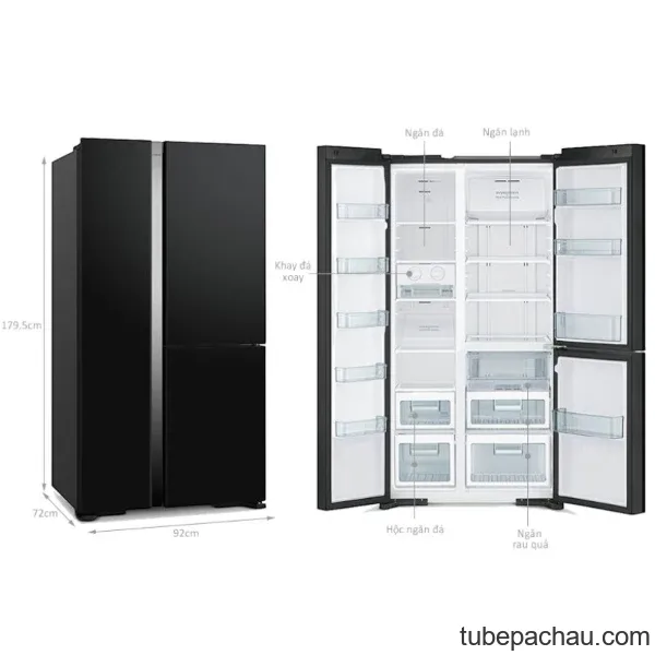 Tủ lạnh 3 cánh 590 lít Hitachi M800PGV0 GBK