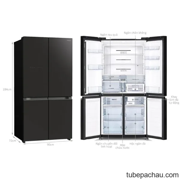 Tủ lạnh Hitachi Inverter 569 lít R-WB640VGV0 GMG
