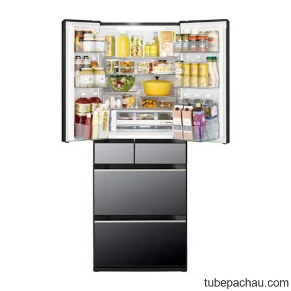 Tủ lạnh 6 cánh Multi Door Inverter 617 lít Hitachi R-HW620RV X