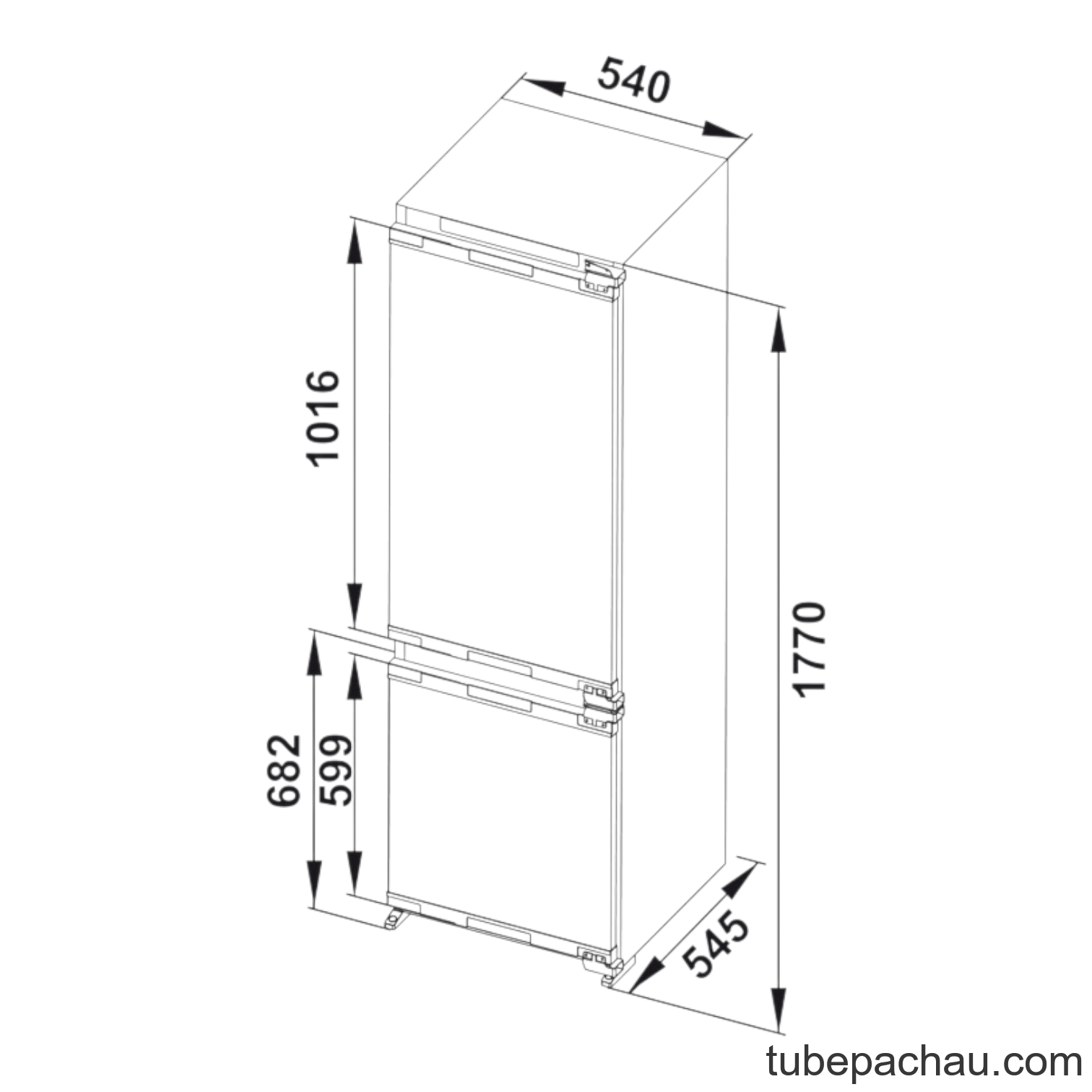 Tủ Lạnh Âm HF-BI60X Hafele 534.14.080