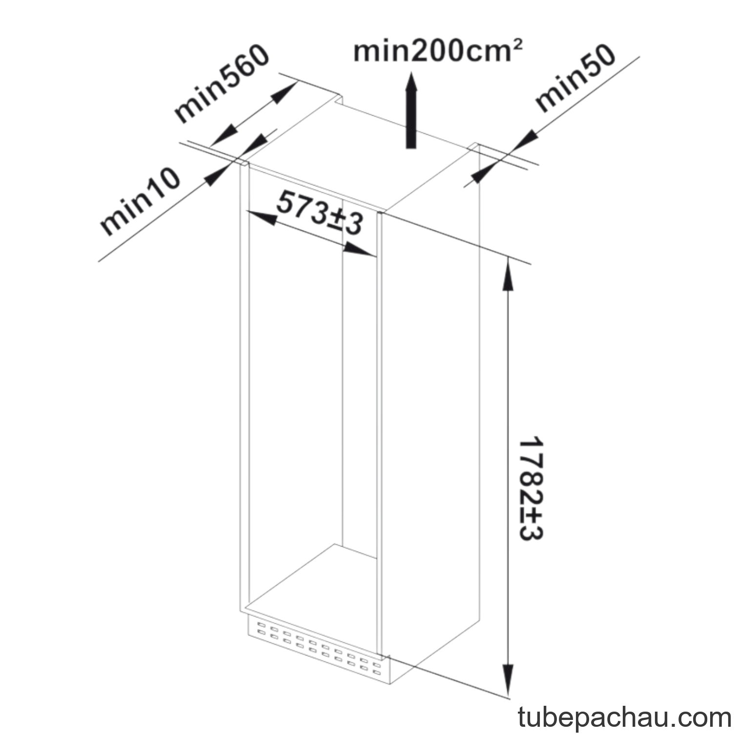 Tủ Lạnh Âm HF-BI60X Hafele 534.14.080