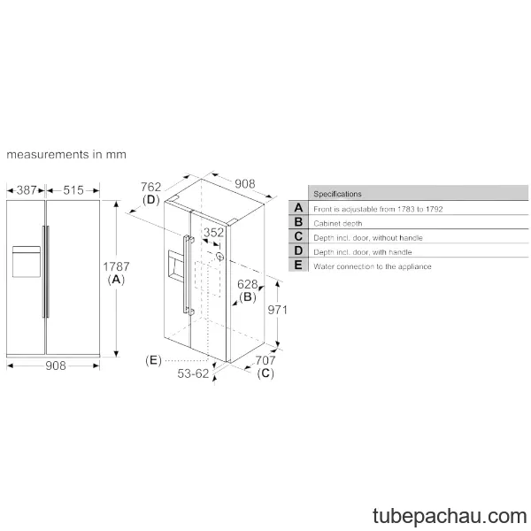 Tủ lạnh Bosch KAD93VBFP