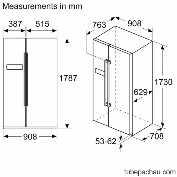 Tủ lạnh Bosch KAN93VIFP