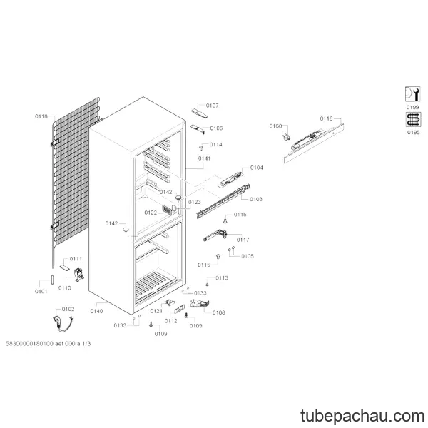 Tủ lạnh Bosch KGV39VL31