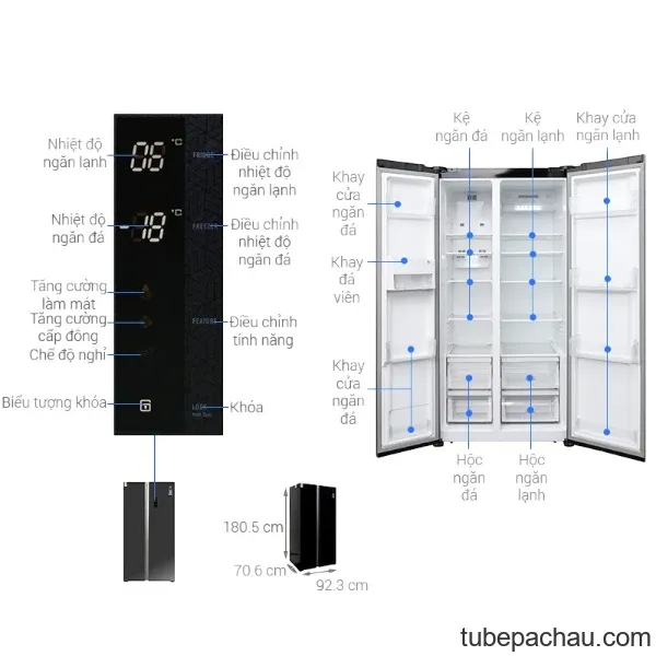 Tủ lạnh Electrolux ESE6201BG-VN
