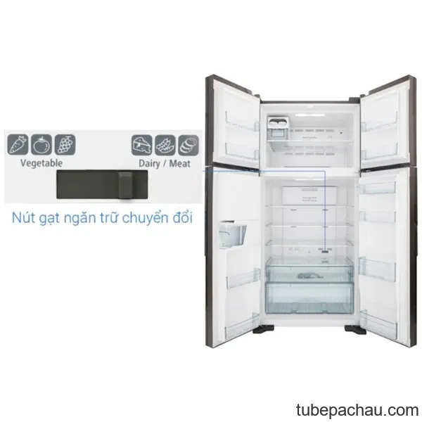 Tủ lạnh Hitachi Inverter 540 lít R-FW690PGV7 GBW