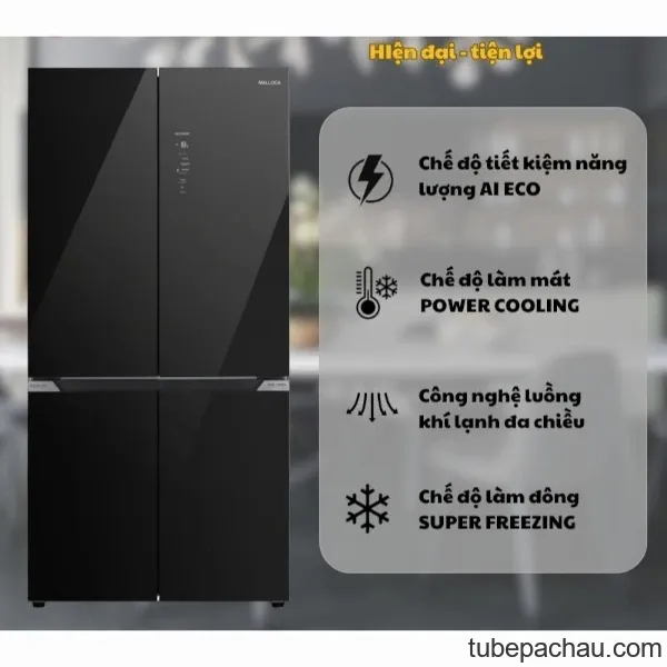 Tủ lạnh Malloca MF428SBI