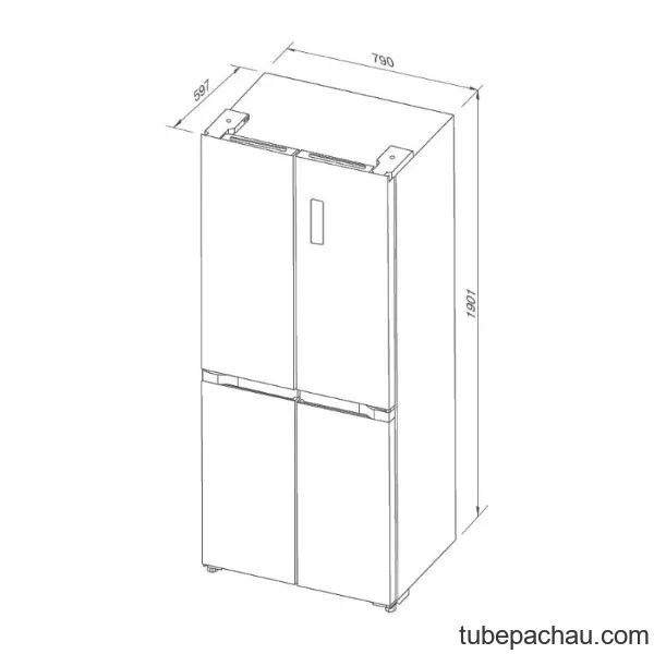 Tủ lạnh Malloca MF428SBI
