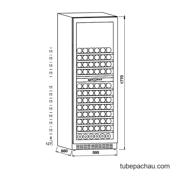 Tủ rượu Hafele HW-C415FB 533.17.021