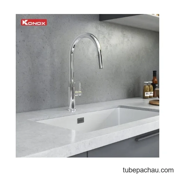 Vòi rửa bát dây rút Lasi Chrome