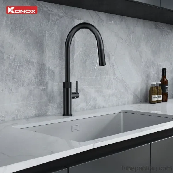 Vòi rửa bát Konox Lasi Gun Metal