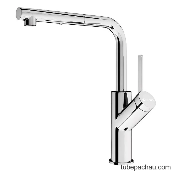 Vòi rửa bát Konox rút dây Artan Chrome