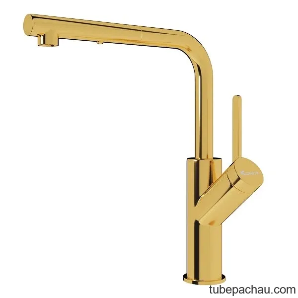 Vòi rửa bát Konox rút dây Artan Gold