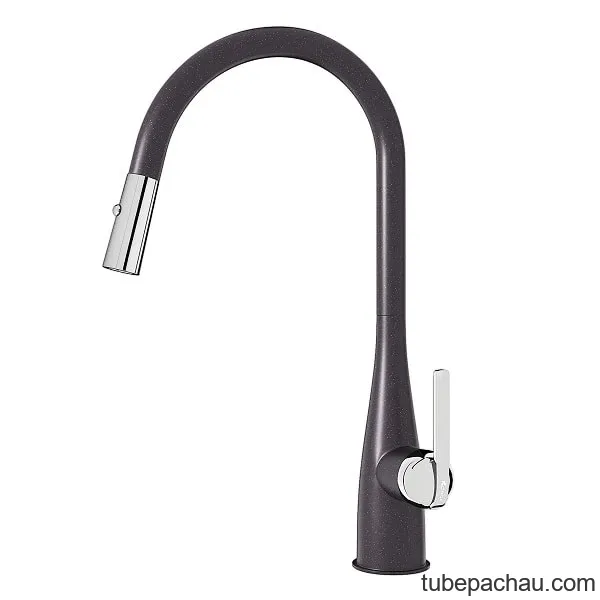 Vòi rửa bát Konox rút dây Curva Black