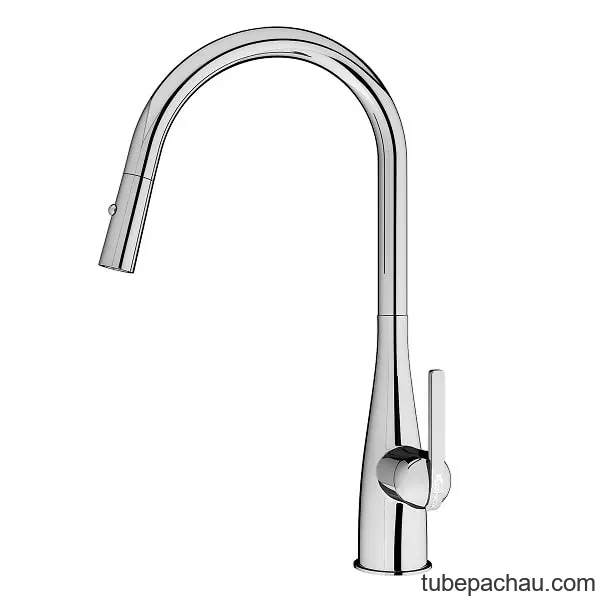 Vòi rửa bát Konox rút dây Curva Chrome
