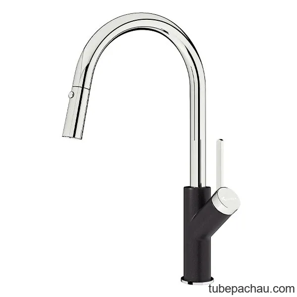 Vòi rửa bát Konox rút dây Ponte Black