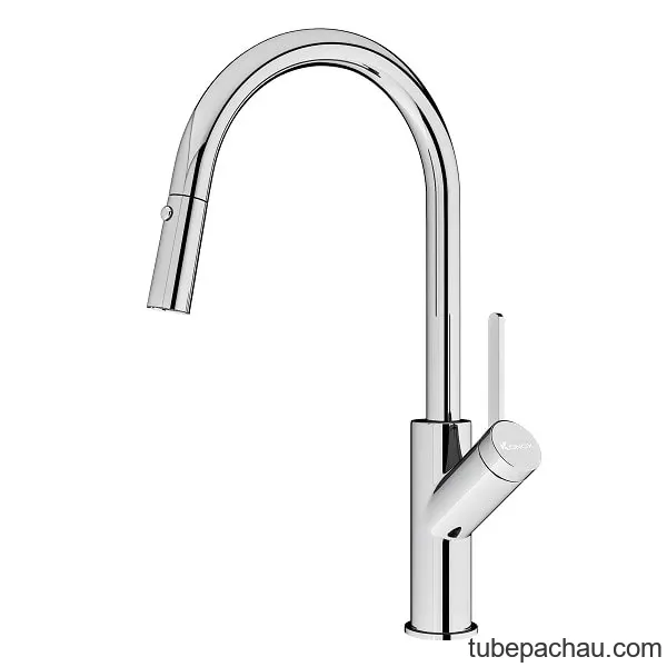 Vòi rửa bát Konox rút dây Ponte Chrome