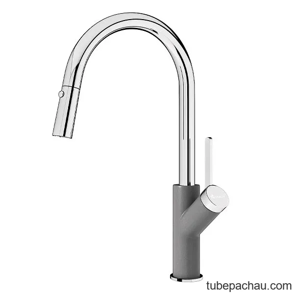 Vòi rửa bát Konox rút dây Ponte Grey