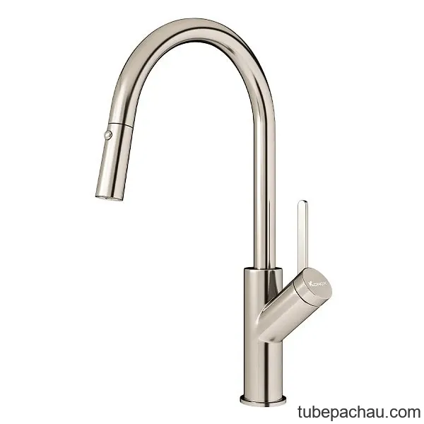Vòi rửa bát Konox rút dây Ponte Nickel