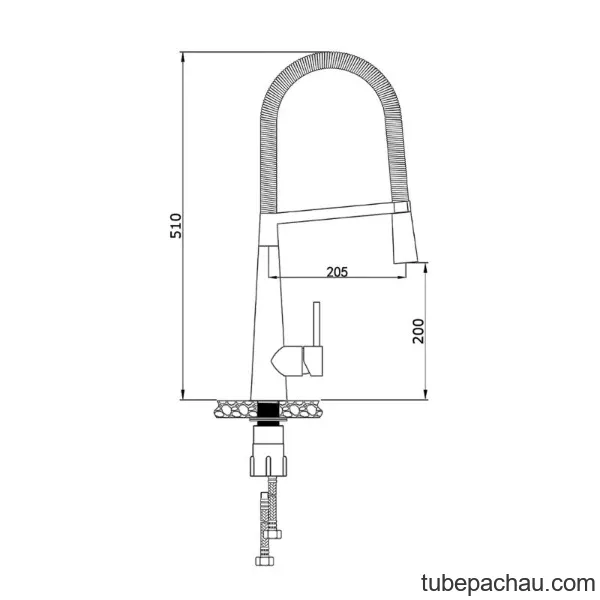 Vòi rửa bát nóng lạnh Konox KN1909