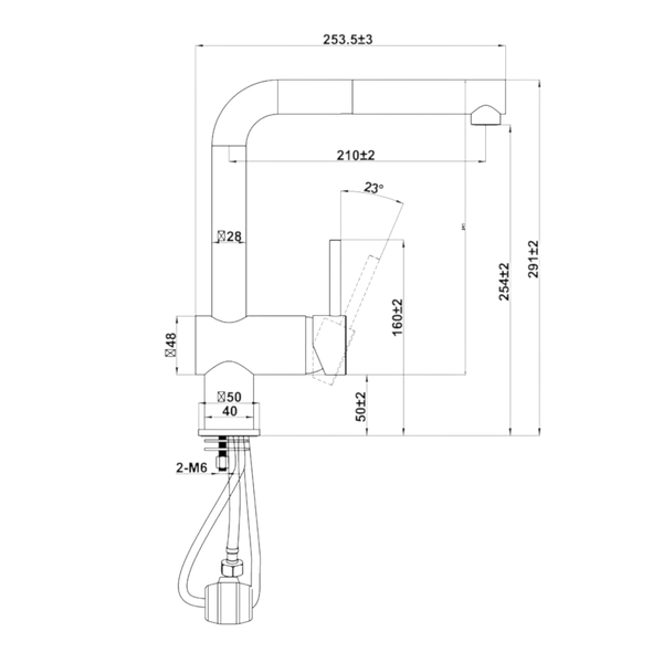 Vòi Rửa Chén Bát HT21-GH1P254 Hafele 577.55.390