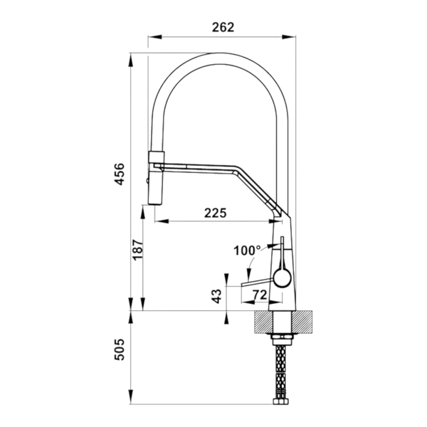Vòi Rửa Chén HT20-CH1F187 Hafele 570.82.230