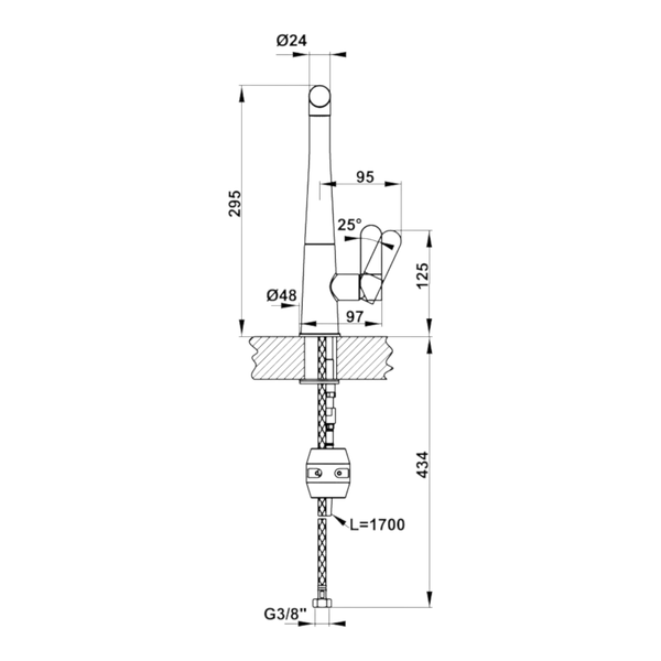 Vòi Rửa Chén HT20-GH1P259 Hafele 570.82.500