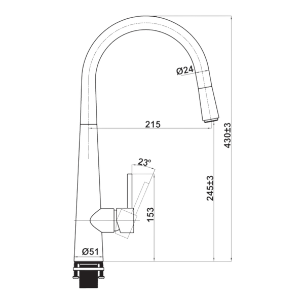Vòi Rửa Chén HT21-CH1P245 Hafele 577.55.220