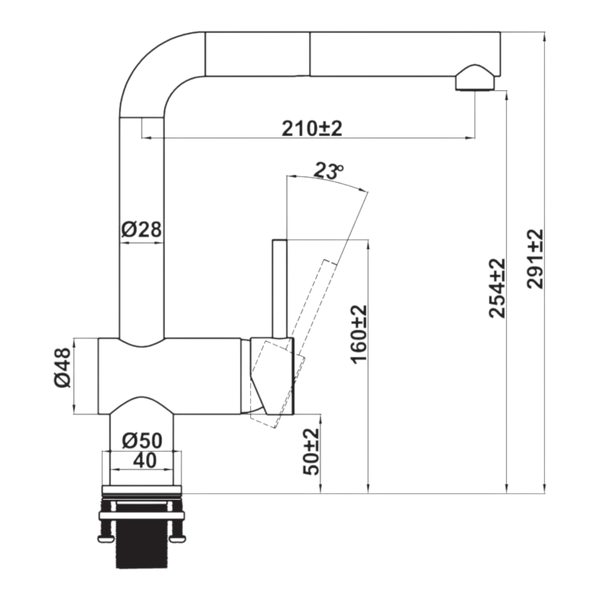 Vòi Rửa Chén HT21-CH1P254 Hafele 577.55.200
