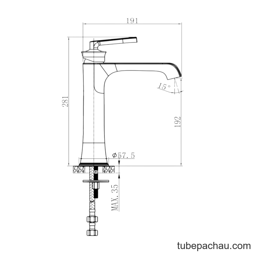 Vòi Trộn Lavabo Fusion 191 Hafele 589.69.074