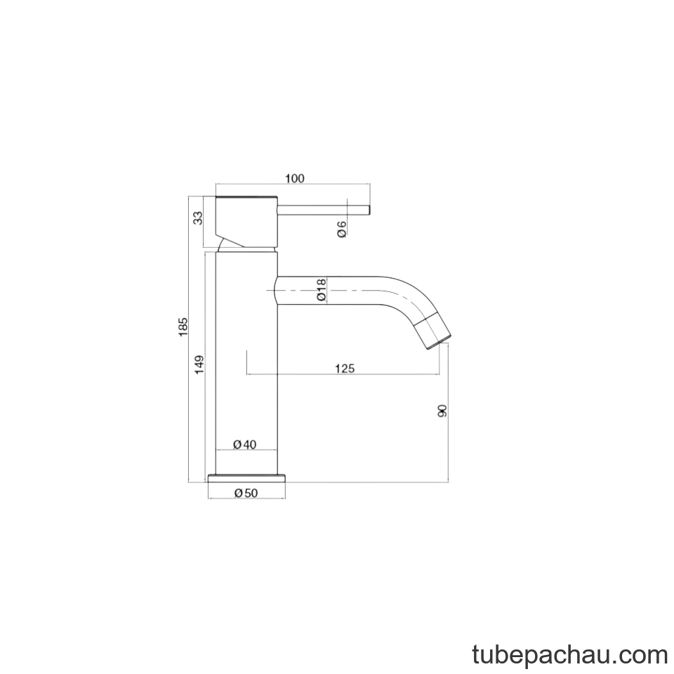 Vòi Trộn Lavabo Retro 90 Hafele 589.15.270