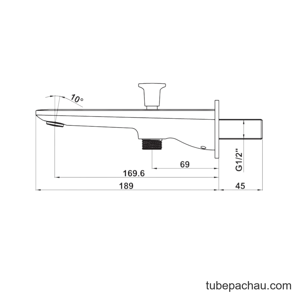 Vòi Xả Bồn 2 Đường Nước Kobe 589.15.061